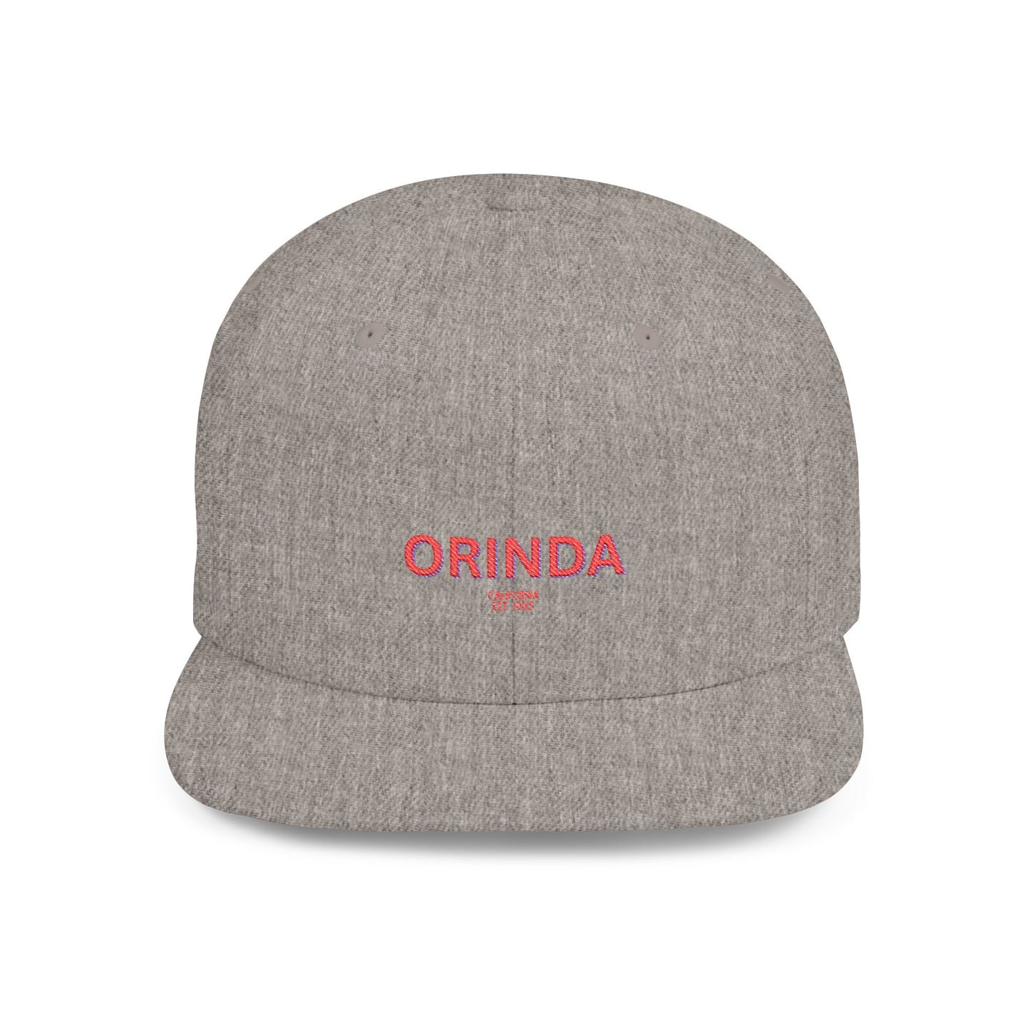 Orinda Stylish Flat Bill Snapback Hat with Design, Perfect for Casual Outings, Streetwear, Gifts, Festivals, Everyday Wear