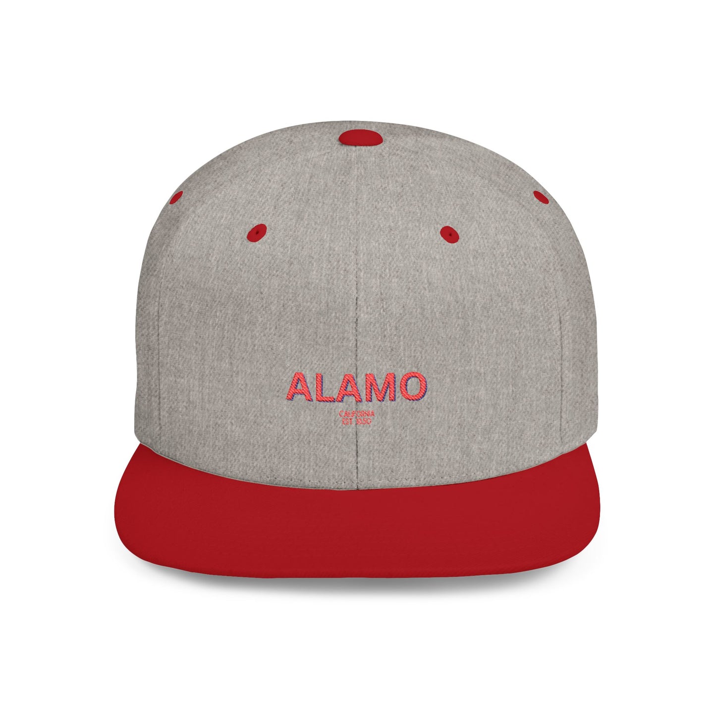 Alamo Stylish Flat Bill Snapback Hat with Design, Perfect for Casual Outings, Streetwear, Gifts, Festivals, Everyday Wear