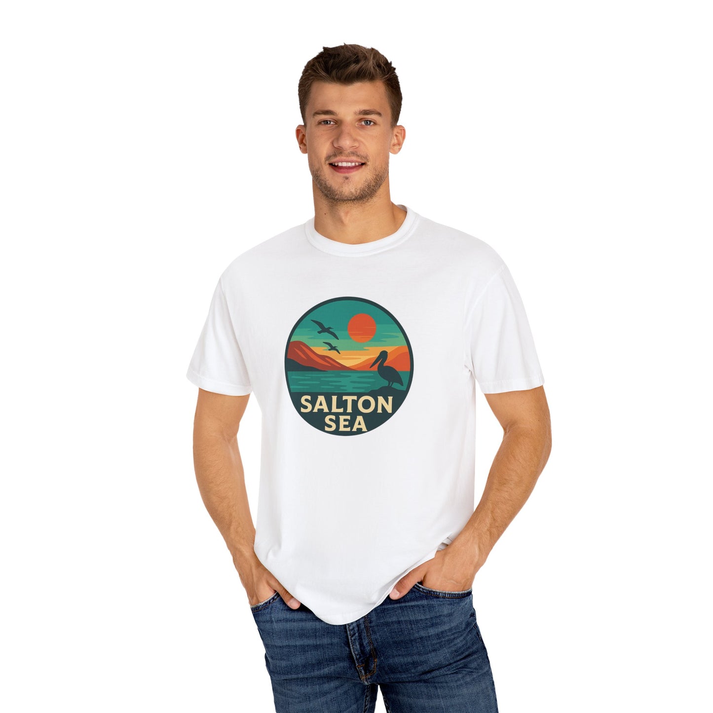 Salton Sea Unisex T-Shirt, Casual Graphic Tee, Nature Lover Gift, Outdoor Adventure Shirt, Vacation Souvenir, Summer Wear