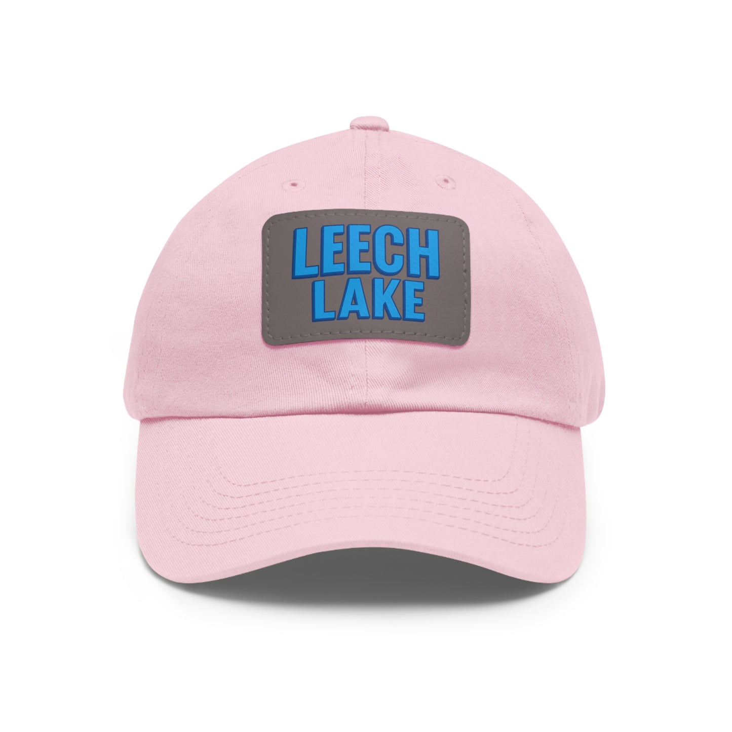 Leech Lake Dad Hat with Leather Patch (Rectangle)