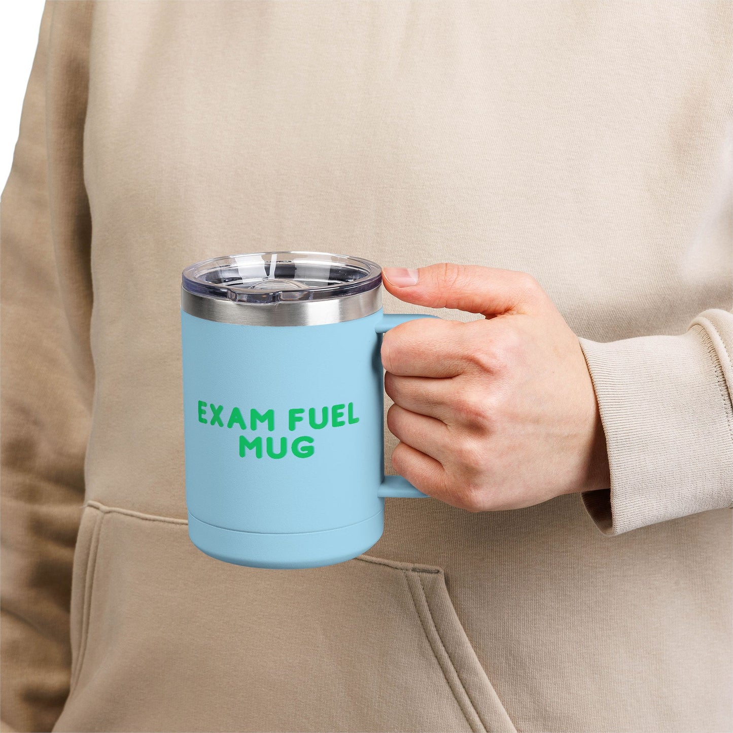 Exam Fuel Mug Tumbler | Perfect for Students, Study Sessions, Motivational Drinkware, Eco-Friendly Cup