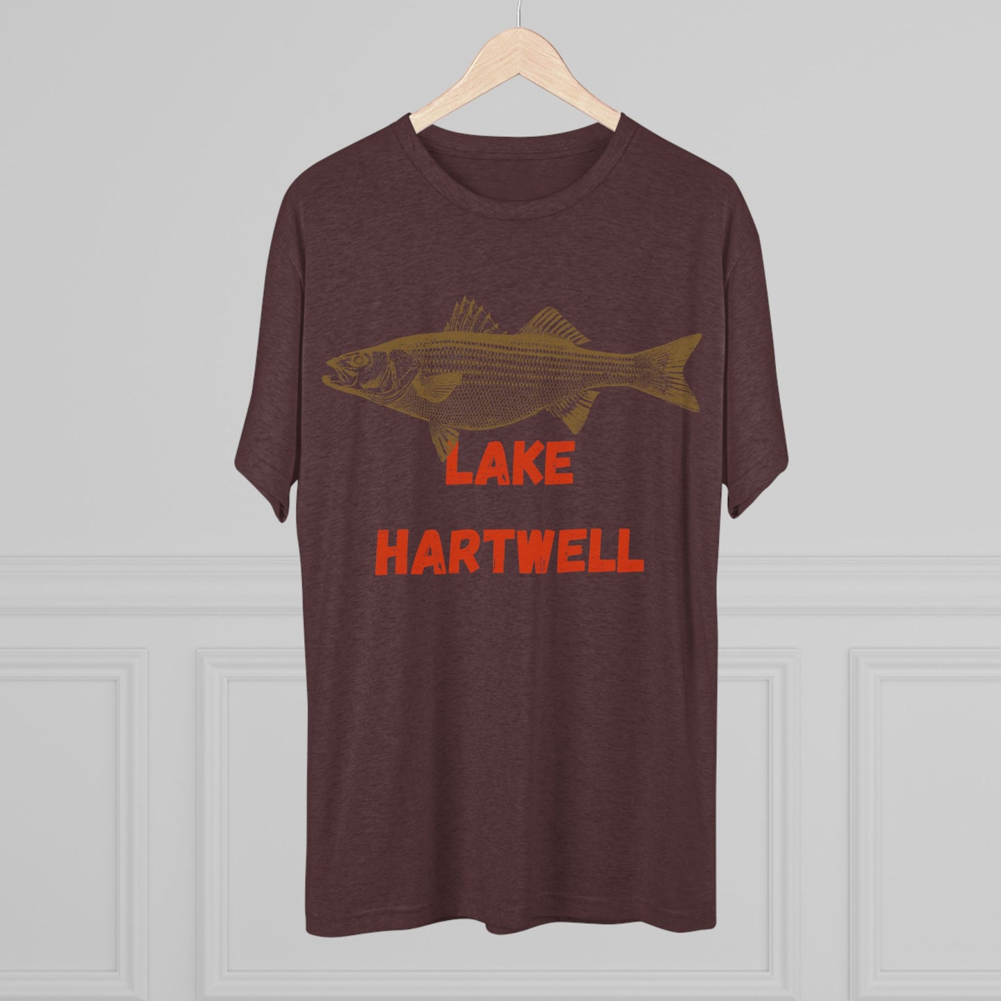 Lake Hartwell Fishing Tee, Unisex Crew Neck Shirt, Summer Lake Apparel, Gift for Fishermen, Outdoor Adventure T-Shirt, Lake House Style
