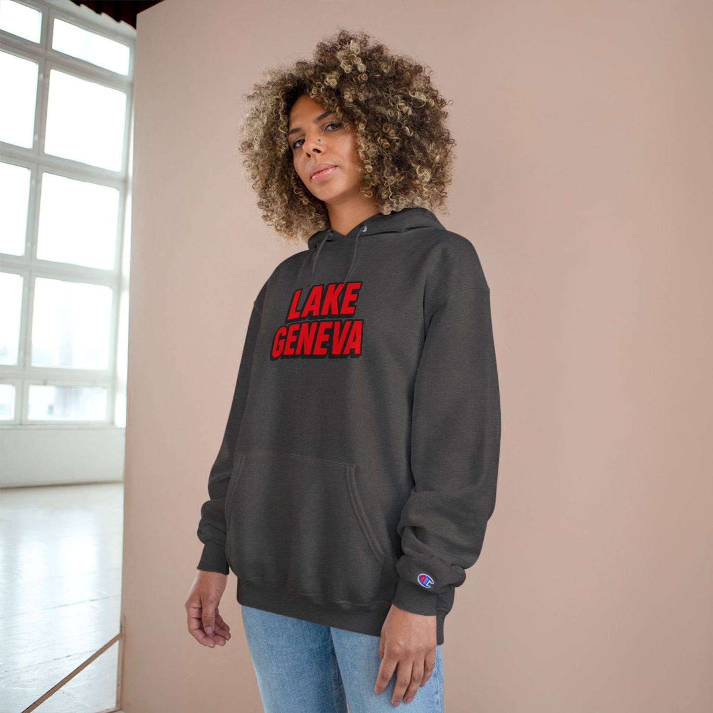 Lake Geneva Cozy Hoodie, Perfect for Outdoor Adventures, Lake Days, Gifts for Nature Lovers, Comfortable Sweatshirt