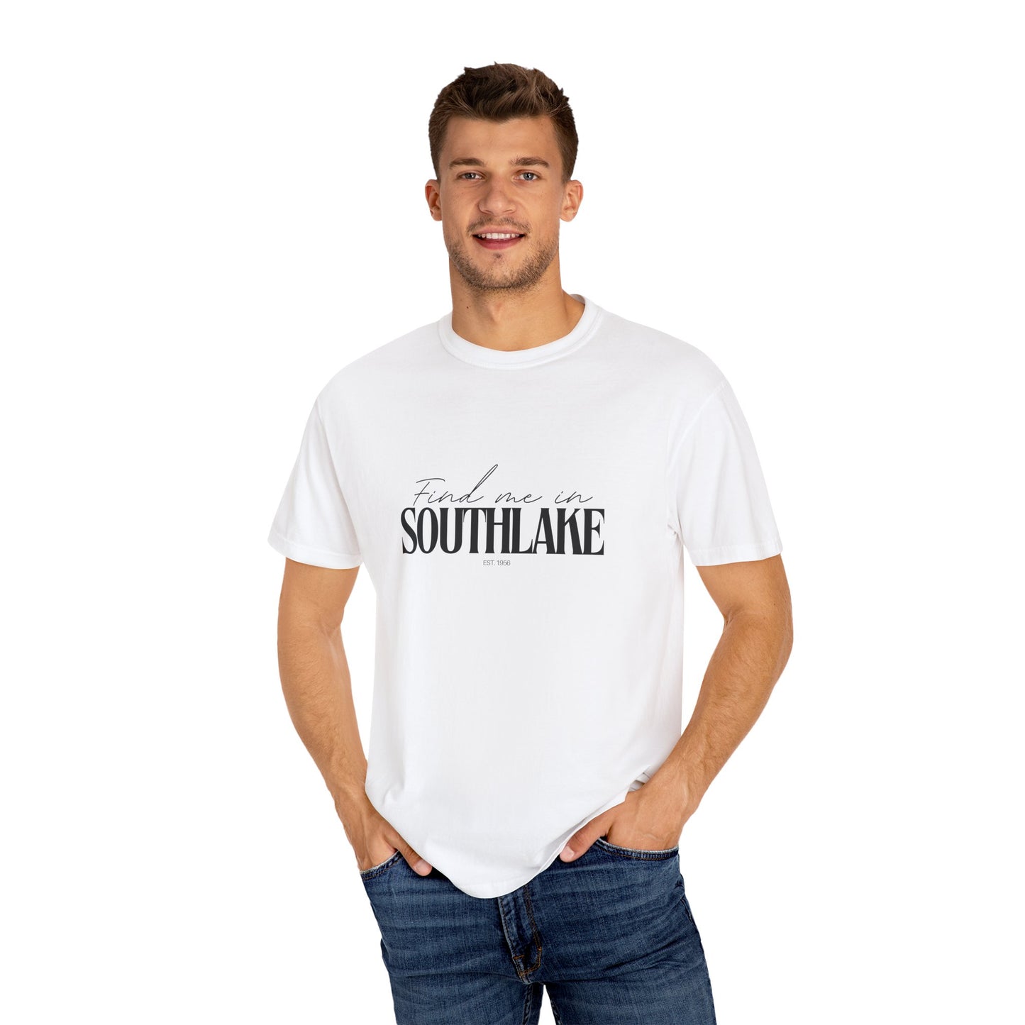 Southlake Vibes Unisex Garment-Dyed T-Shirt, Casual Wear, Gifts for Locals, Trendy Summer Essential, Comfortable Everyday Tee