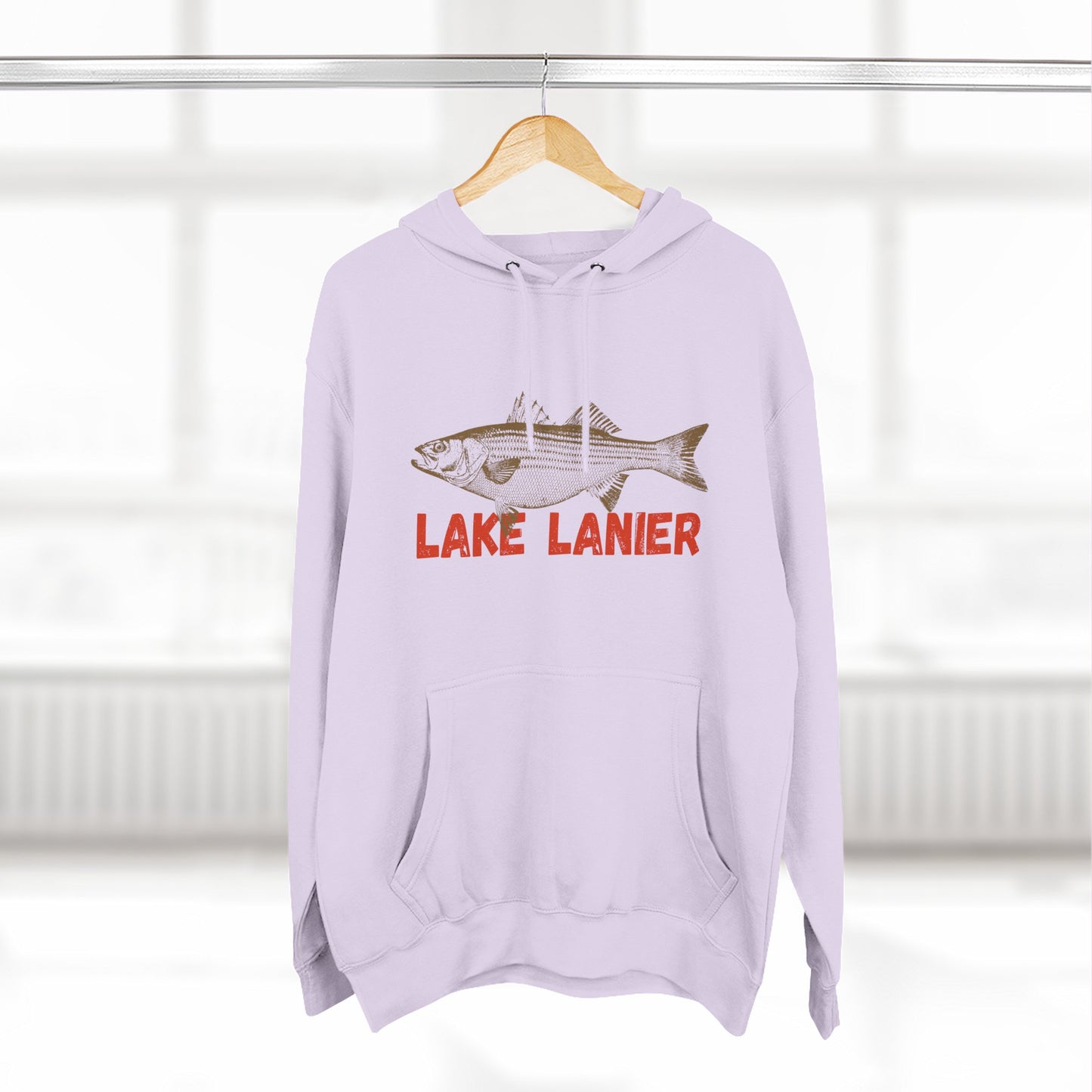 Lake Lanier Fishing Fleece Hoodie | Cozy Outdoor Style, Perfect Gift for Fishing Lovers, Summer & Winter Essentials, Lake Life Apparel