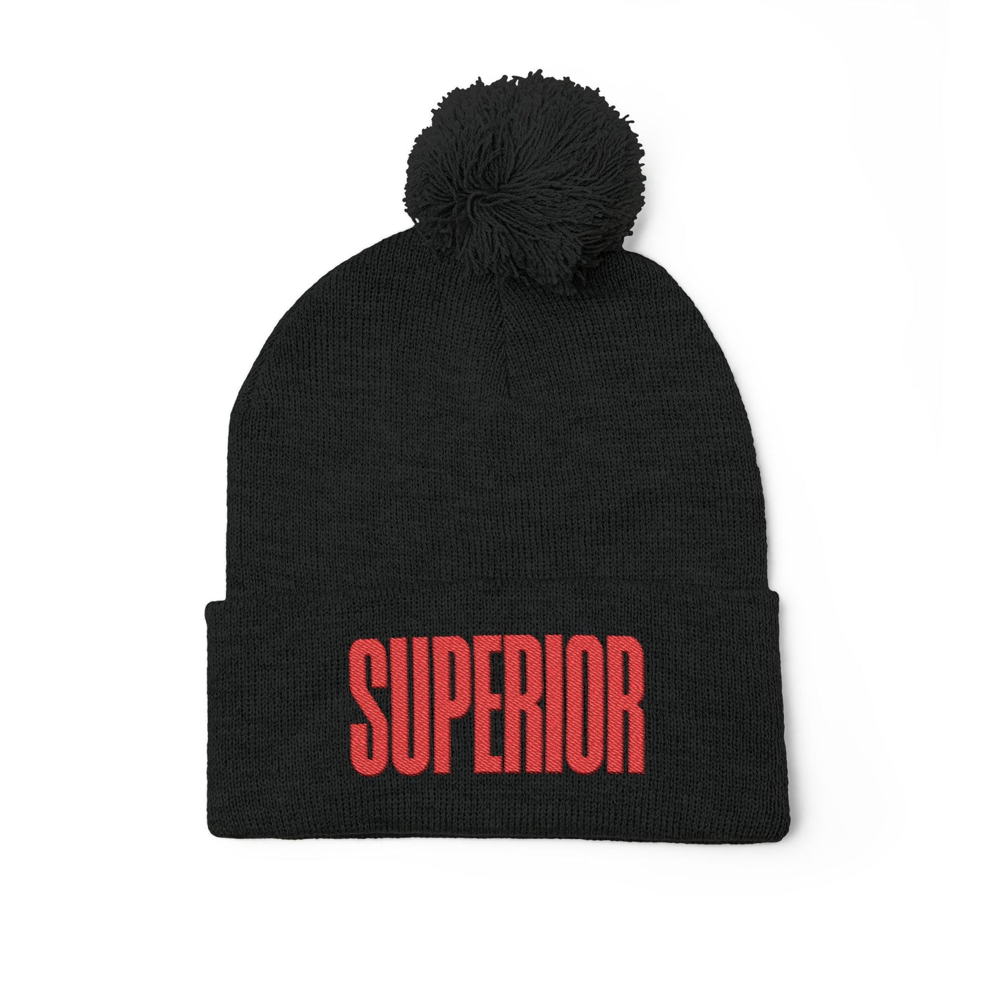Lake Superior Pom-Pom Knit Cap (Embroidery)