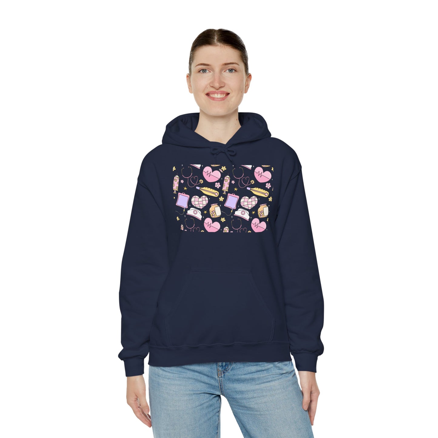 Nurse Cute Foodie Graphic Sweatshirt, Cozy Food Lover Pullover, Trendy Unisex Hoodie, Gift for Foodies, Cute Casual Wear