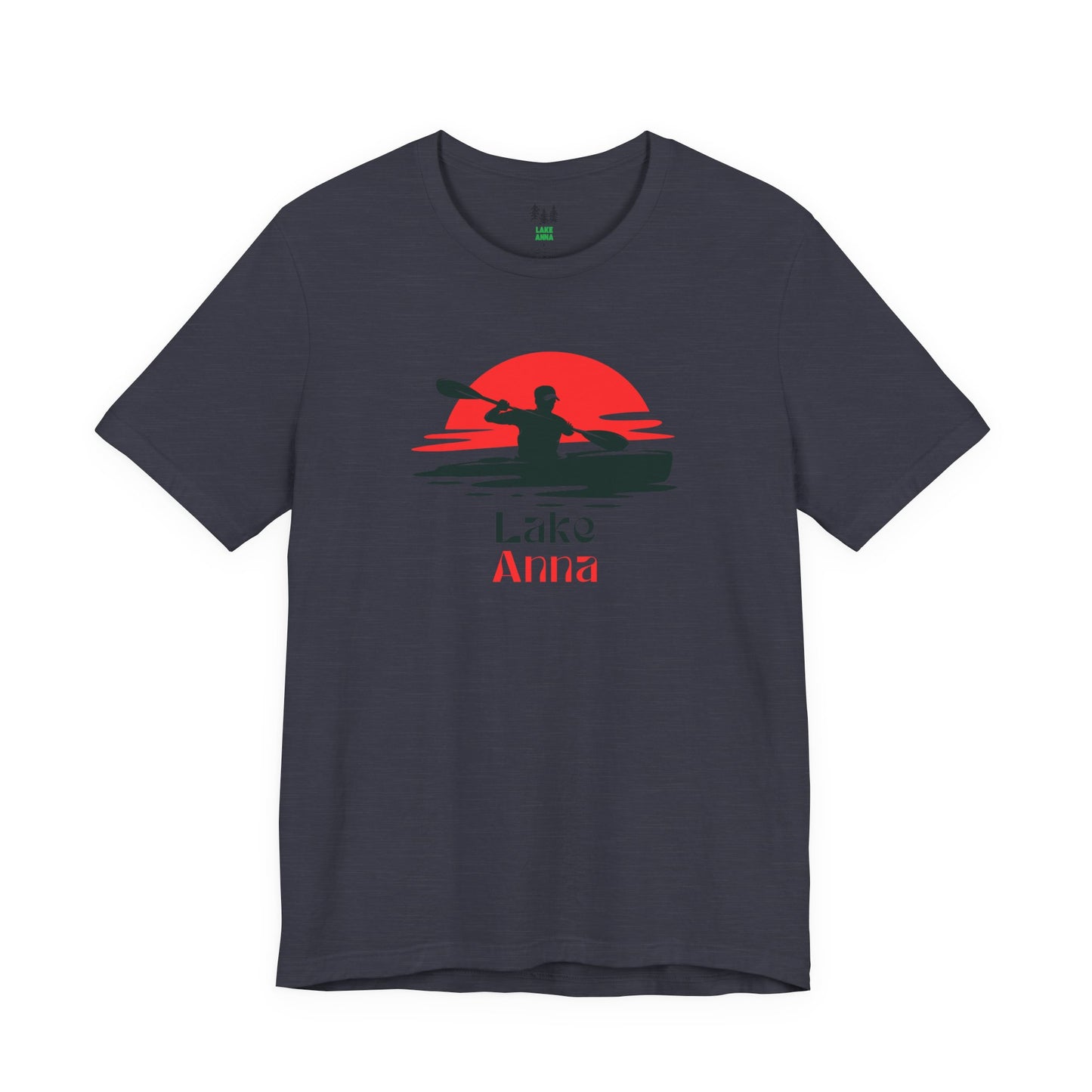 Lake Anna Tee - Kayaking Graphic Unisex Jersey Short Sleeve Shirt, Outdoor Adventure Gift, Summer Vibes, Lake Lover Apparel