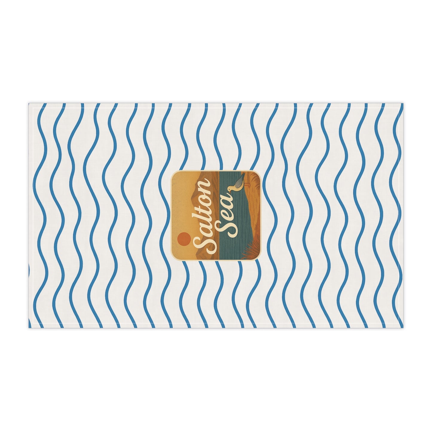 Salton Sea Tea Towels - Nautical Kitchen Decor, Gift for Lake House, Coastal Living, Home Essentials, Beach House Decor