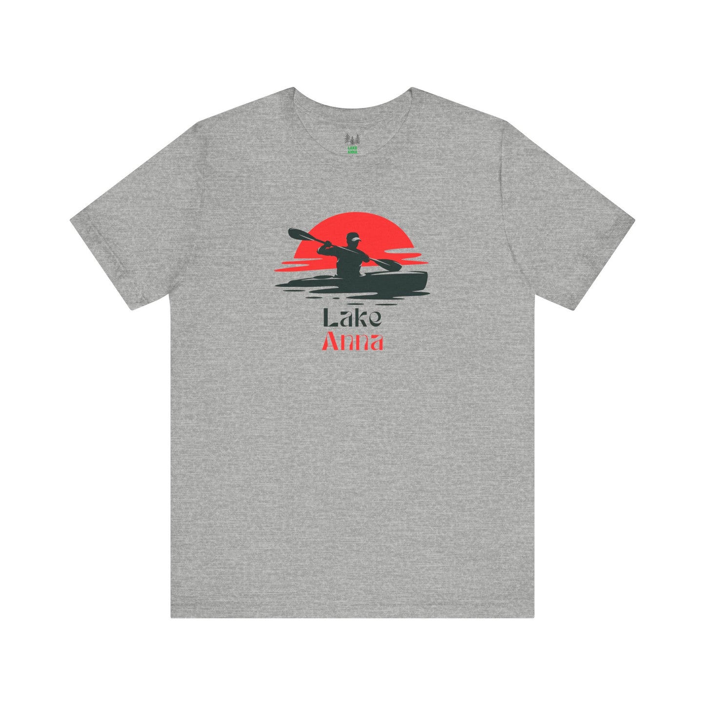 Lake Anna Tee - Kayaking Graphic Unisex Jersey Short Sleeve Shirt, Outdoor Adventure Gift, Summer Vibes, Lake Lover Apparel