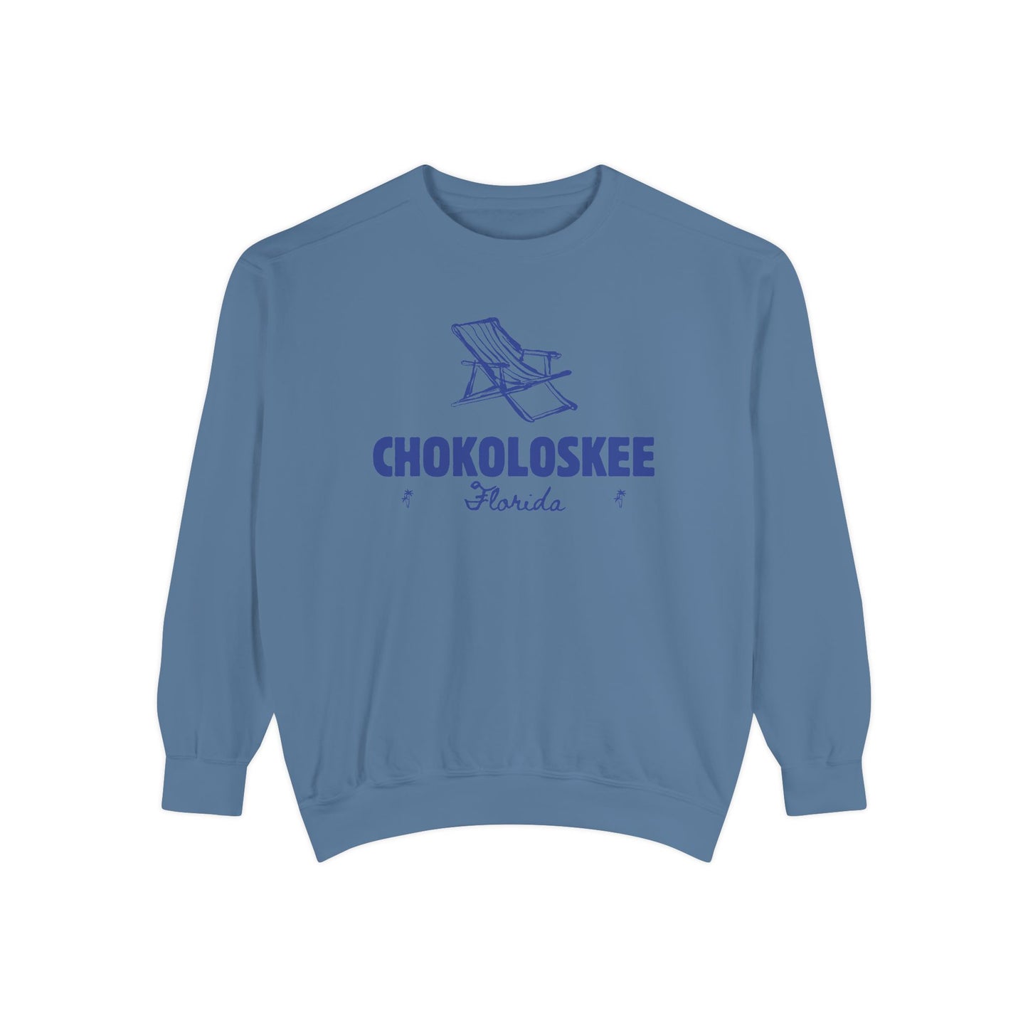 Chokoloskee Vibes Unisex Sweatshirt | Garment-Dyed Comfort, Perfect for Casual Outings, Travel, Gifts, Autumn Days