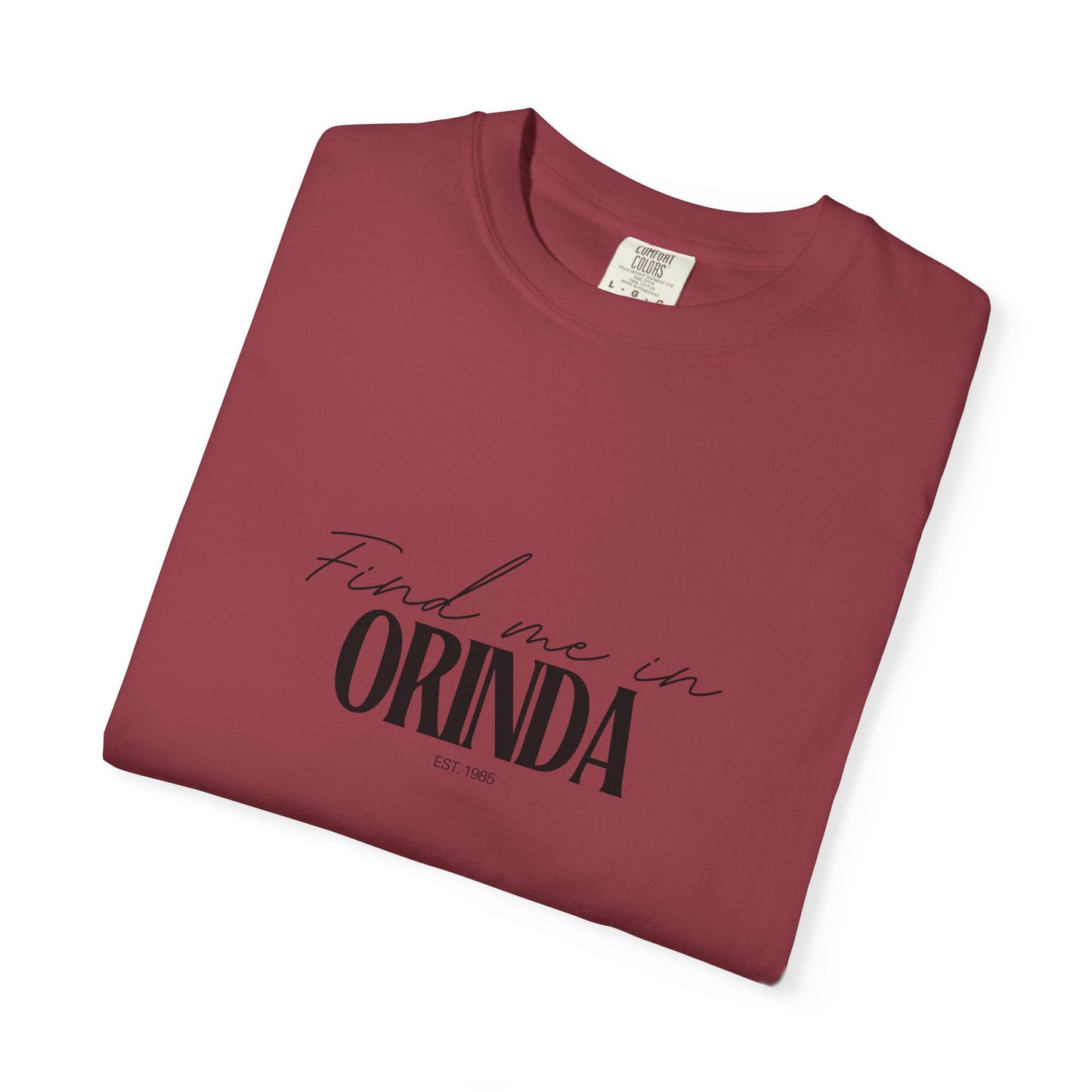 Orinda Vibes Unisex Garment-Dyed T-Shirt, Casual Wear, Gifts for Locals, Trendy Summer Essential, Comfortable Everyday Tee