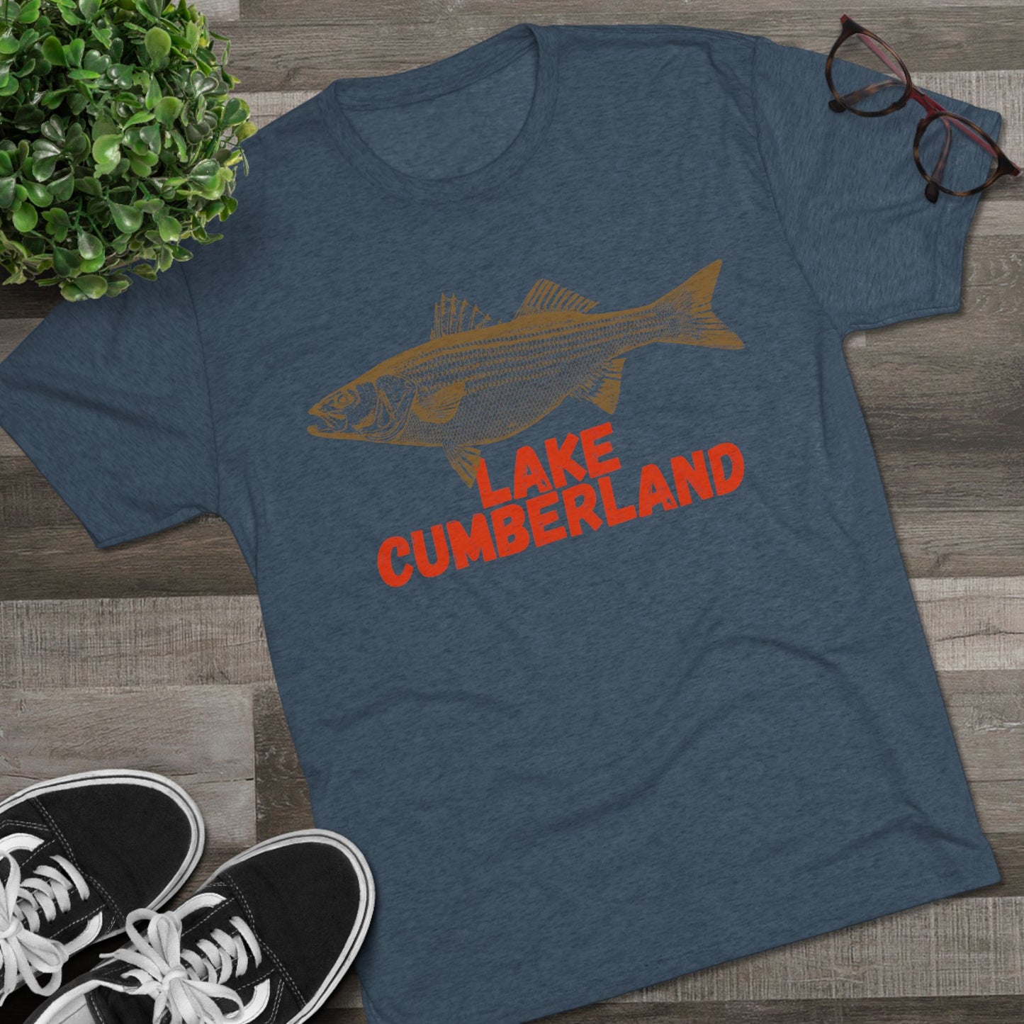 Lake Cumberland Fishing Tee, Unisex Crew Neck Shirt, Summer Lake Apparel, Gift for Fishermen, Outdoor Adventure T-Shirt, Lake House Style