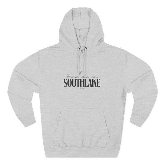 Southlake Stylish Three-Panel Fleece Hoodie for Everyday Comfort, Personalized Gift, Casual Wear, Unisex Hoodie, Cozy Fashion