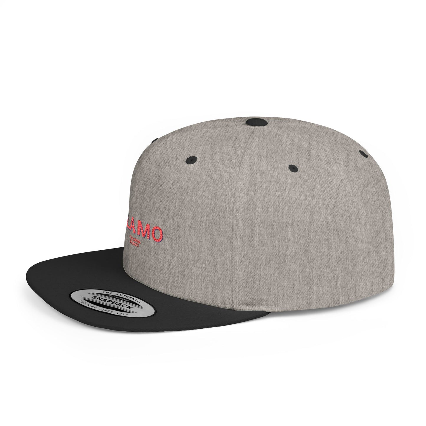 Alamo Stylish Flat Bill Snapback Hat with Design, Perfect for Casual Outings, Streetwear, Gifts, Festivals, Everyday Wear
