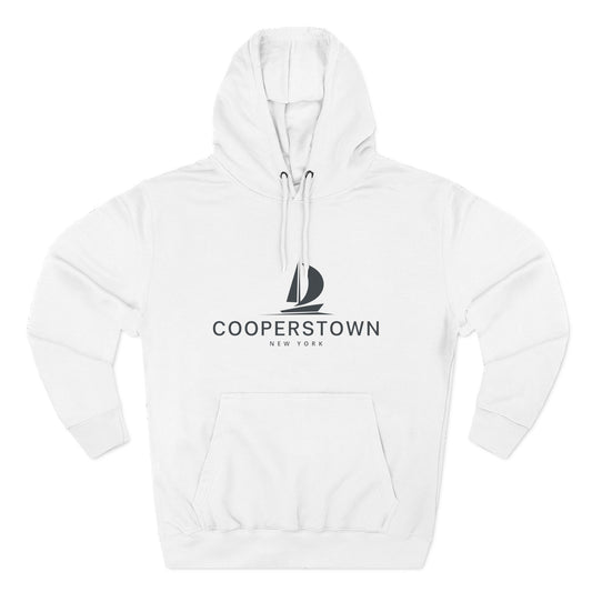 Cooperstown Inspired Fleece Hoodie, Casual Wear, Relaxation, Gift for Autumn Lovers, Travel Essential