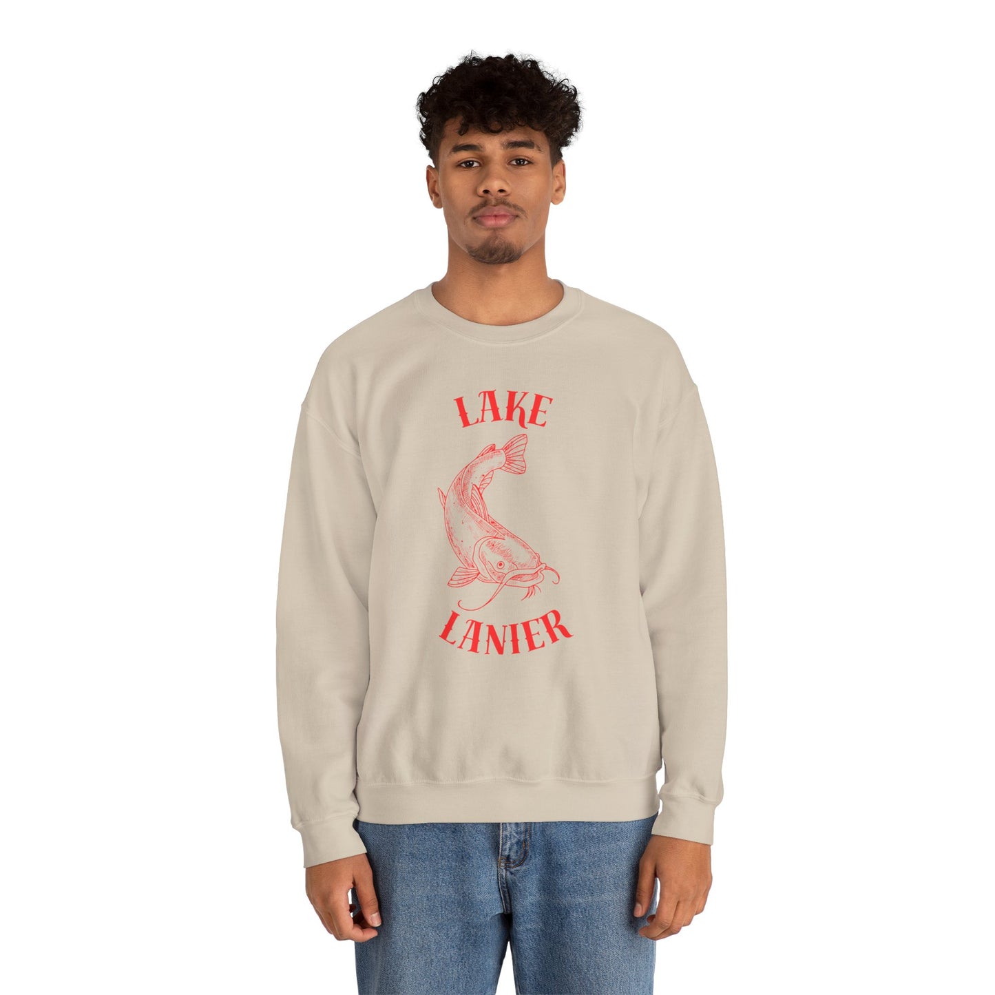 Lake Lanier Sweatshirt | Unisex Heavy Blend™ Crewneck | Perfect for Lake Lovers, Cozy Gift for Outdoors Enthusiasts, Relaxed Style for