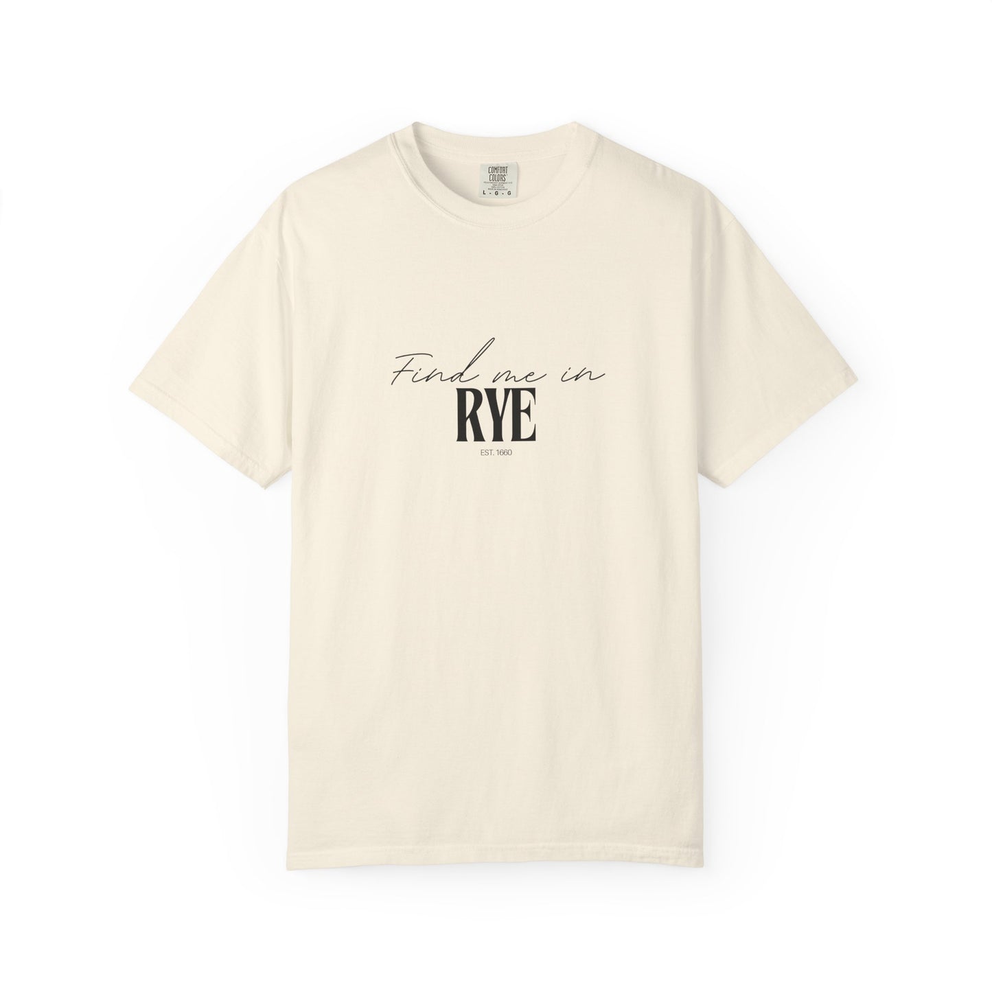 Rye Vibes Unisex Garment-Dyed T-Shirt, Casual Wear, Gifts for Locals, Trendy Summer Essential, Comfortable Everyday Tee