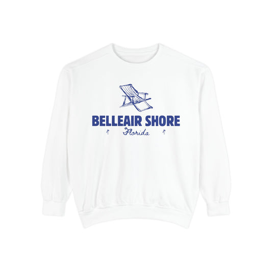 Belleair Shore Vibes Unisex Sweatshirt | Garment-Dyed Comfort, Perfect for Casual Outings, Travel, Gifts, Autumn Days