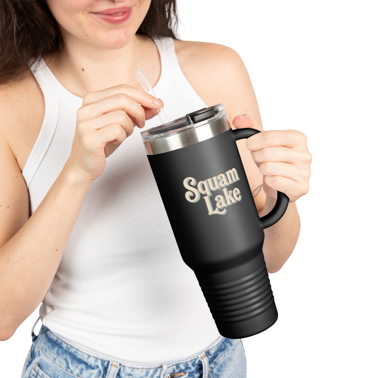 Insulated Travel Mug - Perfect for Outdoor Adventures, Road Trips, Holidays, Squam Lake Escapes, Camping Gear, Hydration on-the-go