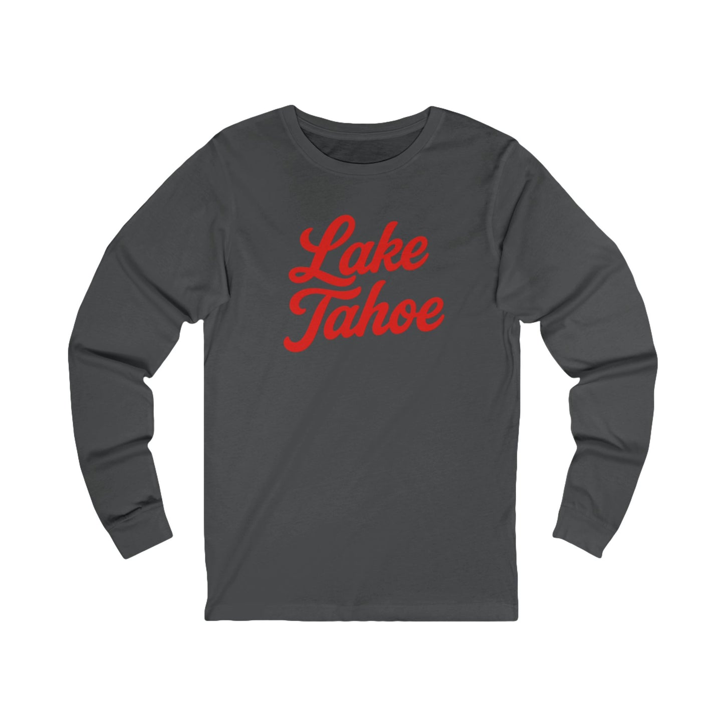 Lake Tahoe Long Sleeve Tee, Cozy Unisex Shirt for Outdoor Lovers, Perfect for Lake Days, Casual Wear, Gift Idea