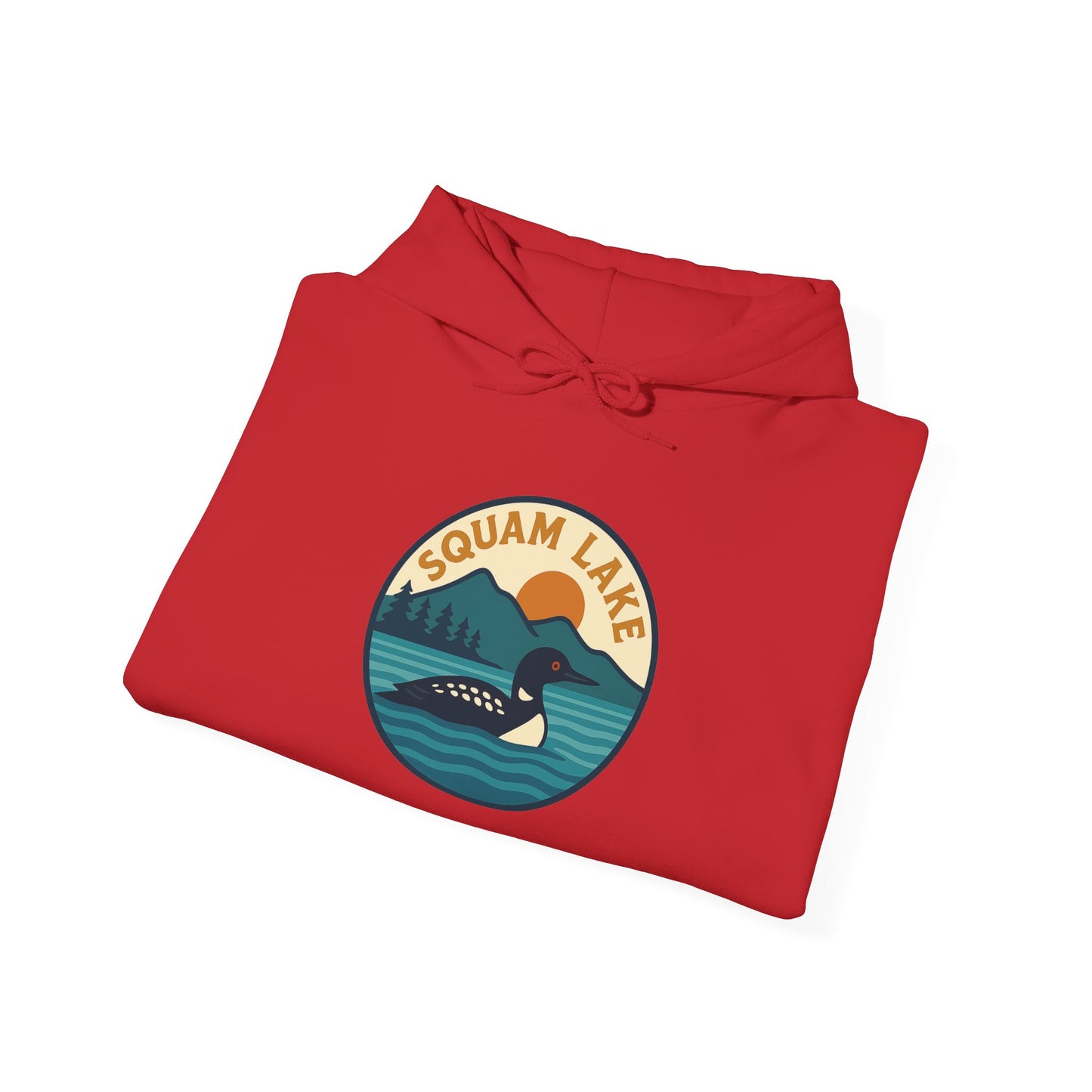 Squam Lake Hoodie, Cozy Casual Wear, Unisex Sweatshirt, Lake Lover Gift, Outdoor Adventure Apparel, Summer Retreat Fashion