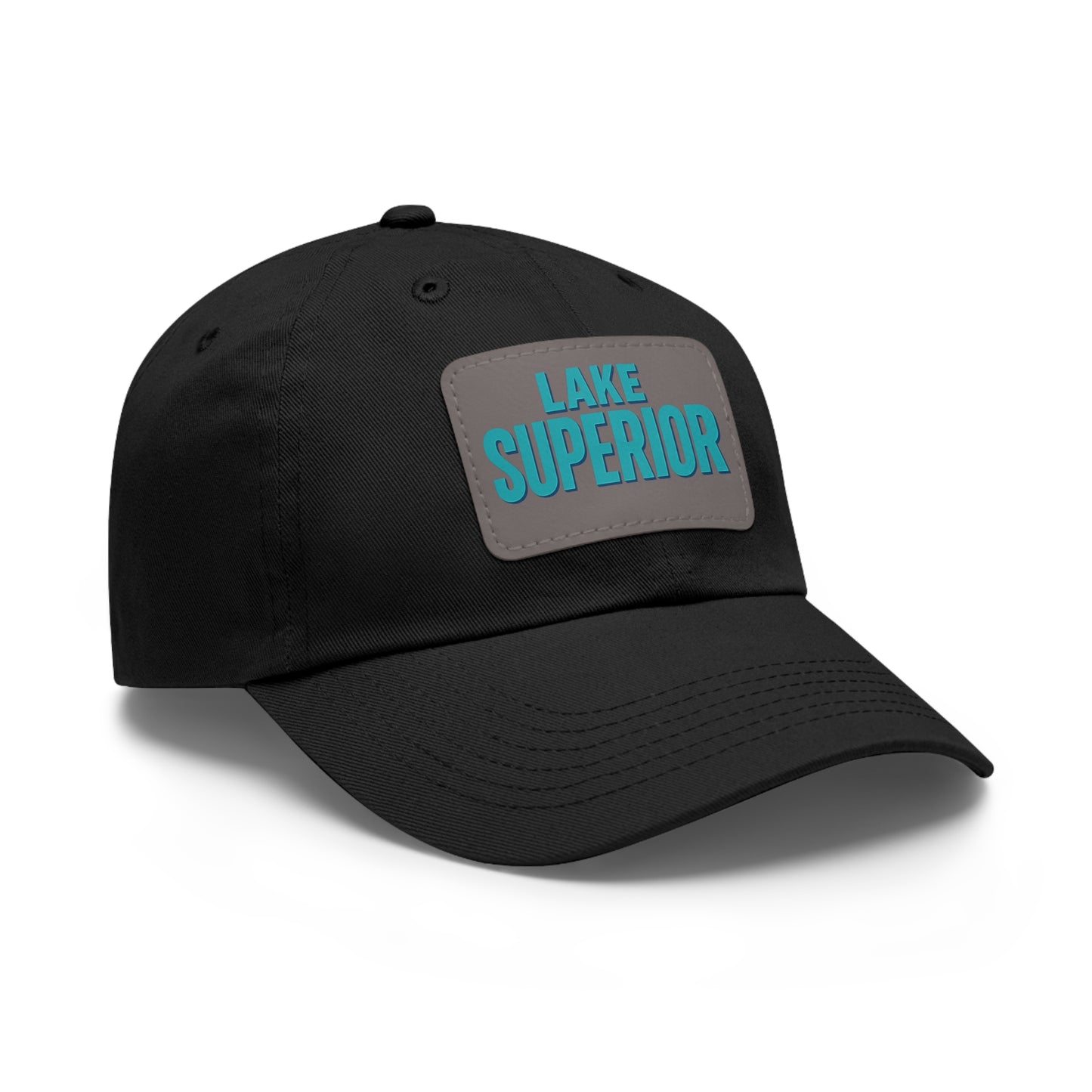 Lake Superior Dad Hat with Leather Patch (Rectangle)
