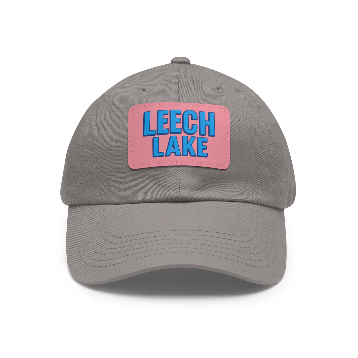 Leech Lake Dad Hat with Leather Patch (Rectangle)