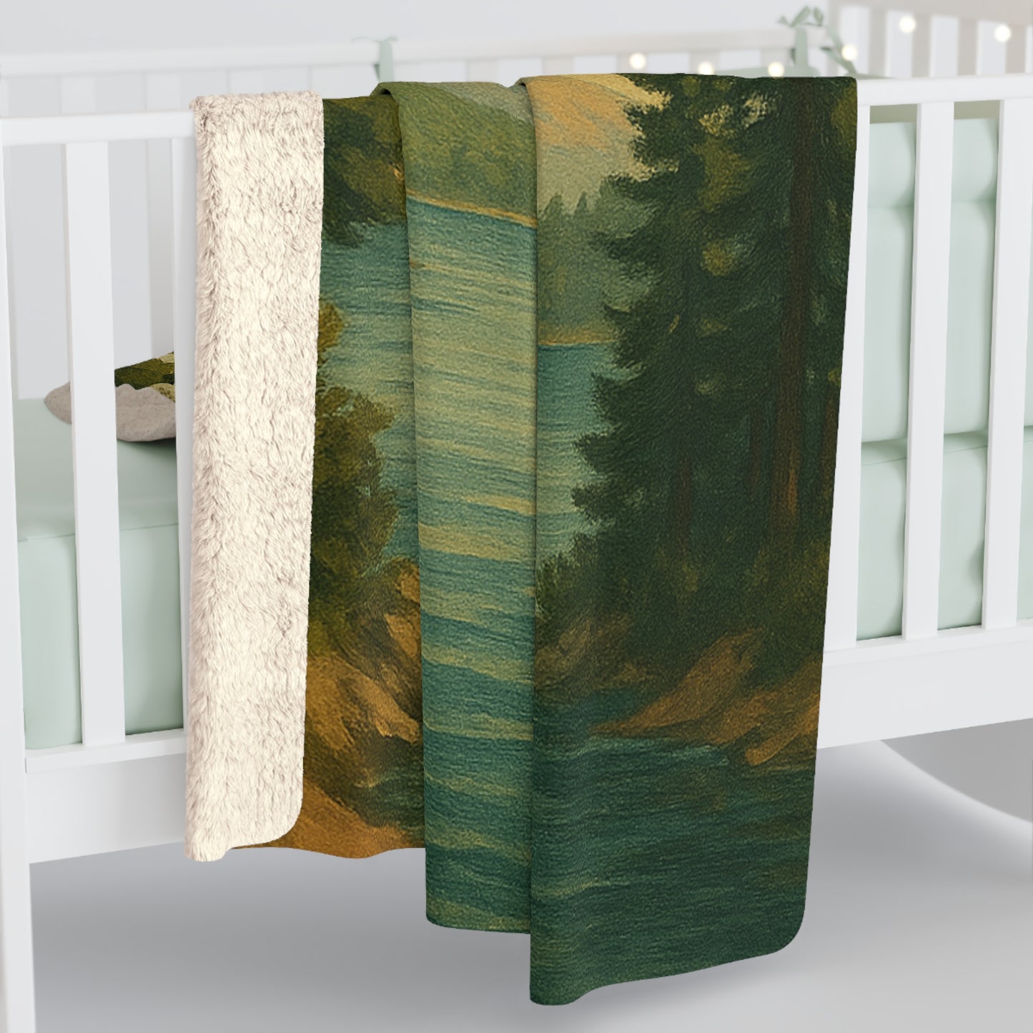 Lake Tahoe Sherpa Fleece Blanket