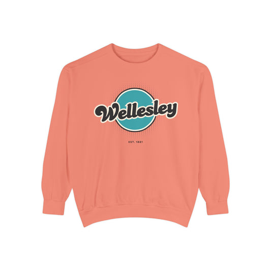 Wellesley Vintage Sweatshirt, Cozy Unisex Pullover, Retro Style, Perfect for Casual Outfits, Gift for Him or Her