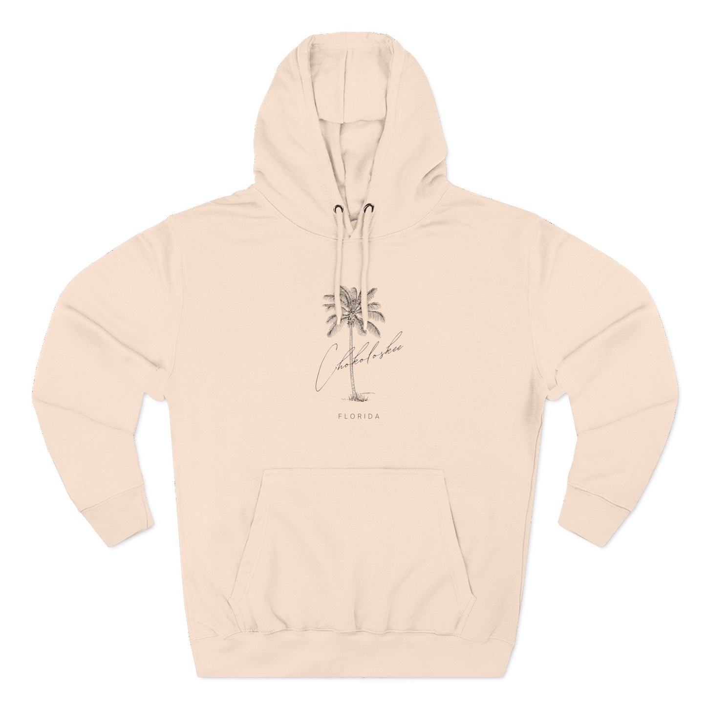 Chokoloskee Stylish Three-Panel Fleece Hoodie for Cozy Days, Casual Wear, Warm Layering, Gift for Him or Her