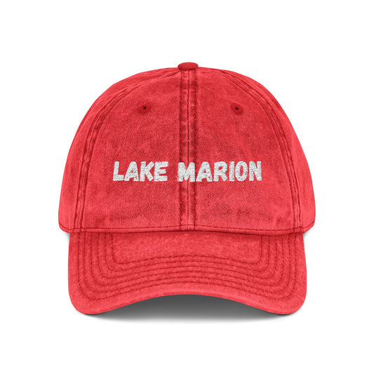 Lake Marion Embroidered Hat, Vintage Cap, Casual Summer Accessory, Gift for Outdoor Lovers, Lake Trip Gear