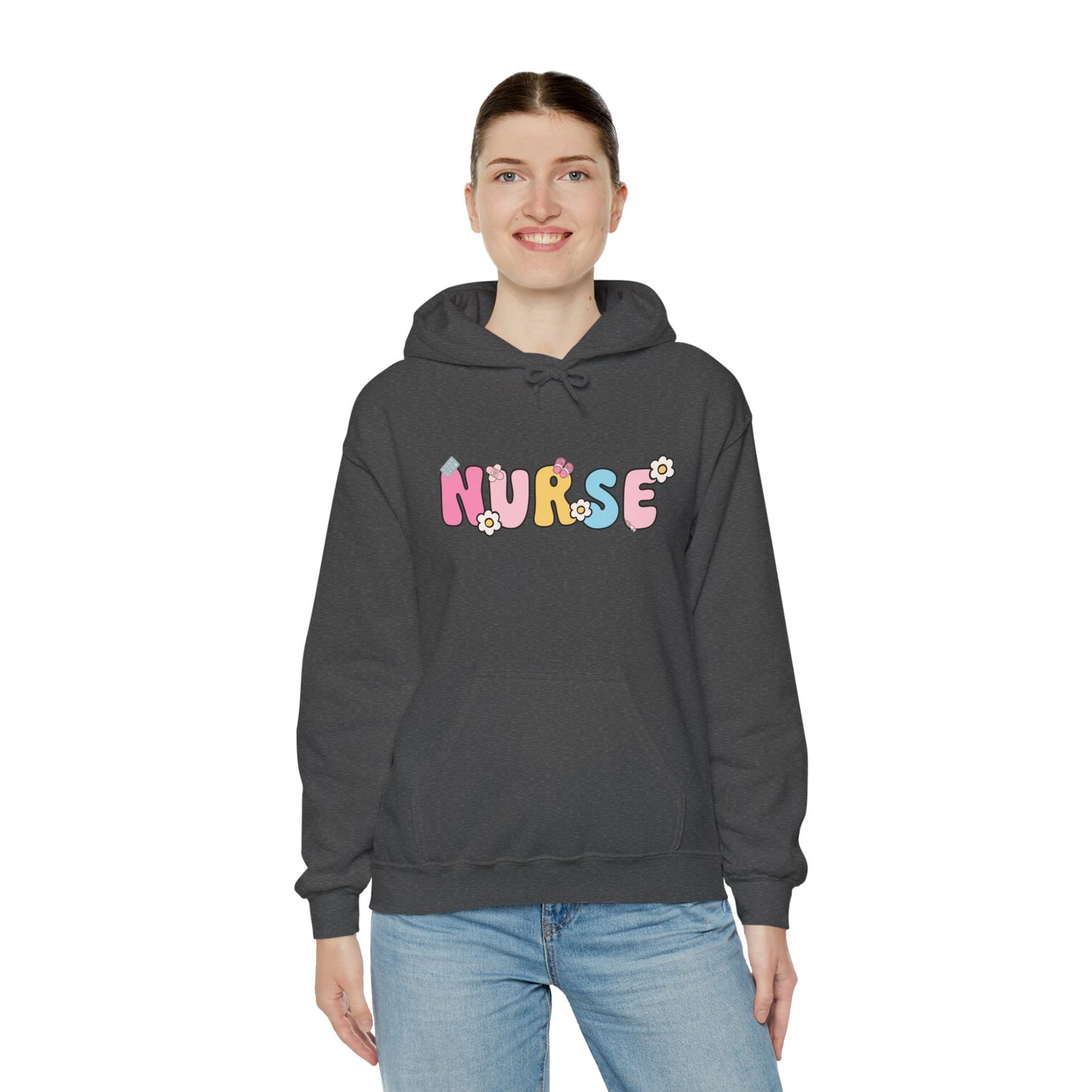 Cute Nurse Hoodie for Healthcare Workers, Cozy Sweatshirt for Nurses, Gift for Nursing Students, Healthcare Appreciation