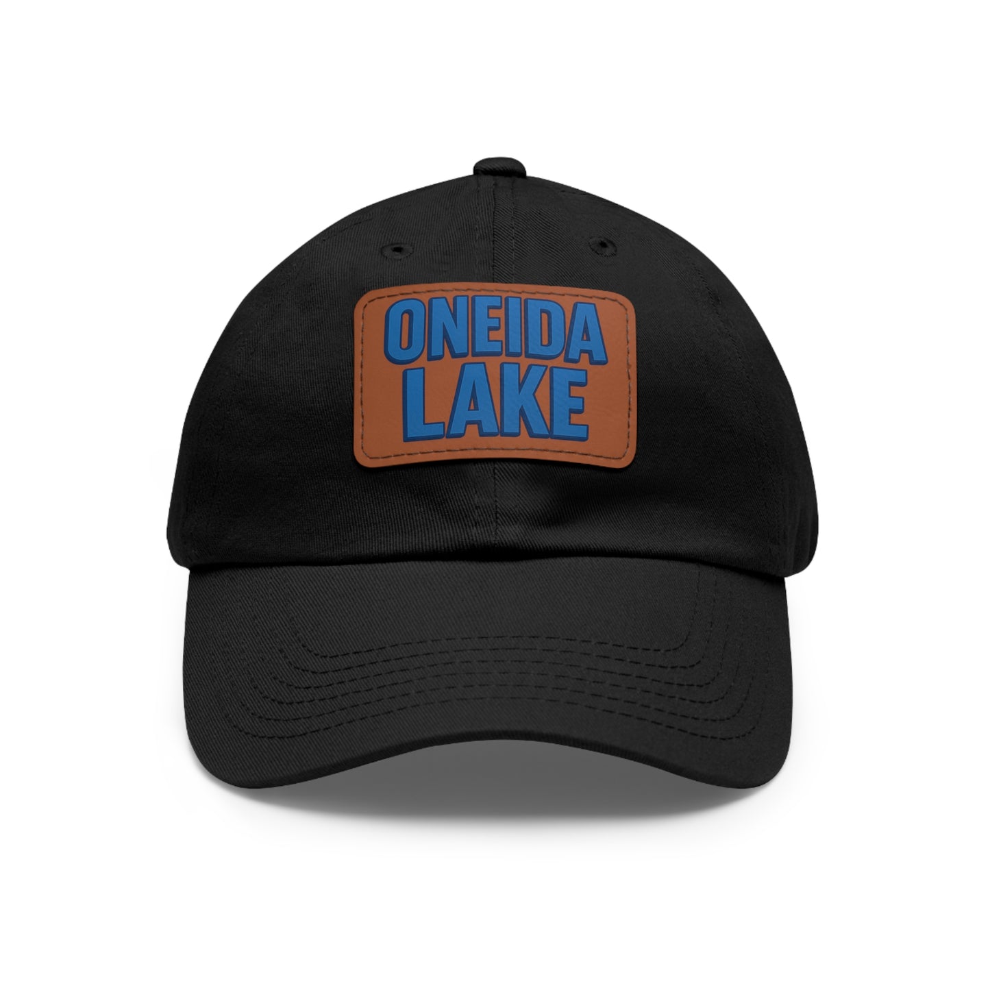 Oneida Lake Dad Hat with Leather Patch (Rectangle)