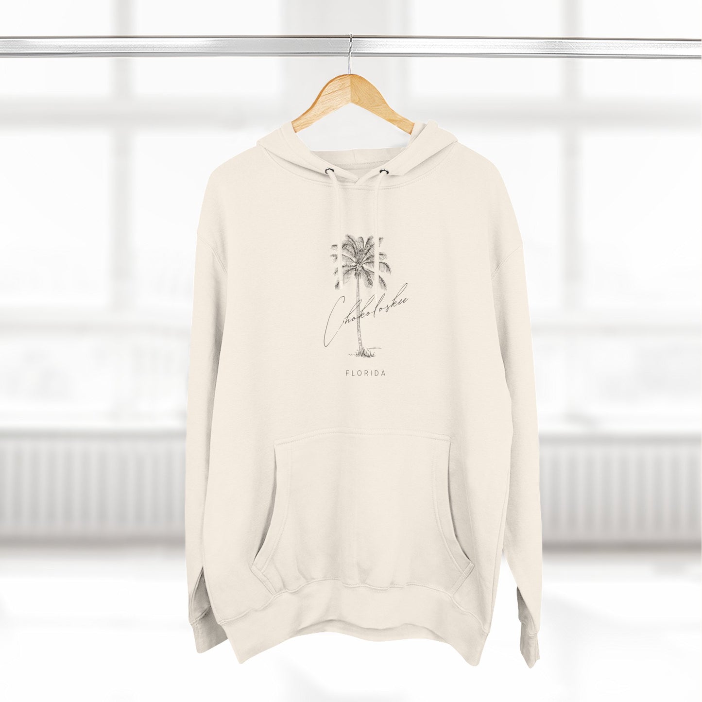 Chokoloskee Stylish Three-Panel Fleece Hoodie for Cozy Days, Casual Wear, Warm Layering, Gift for Him or Her