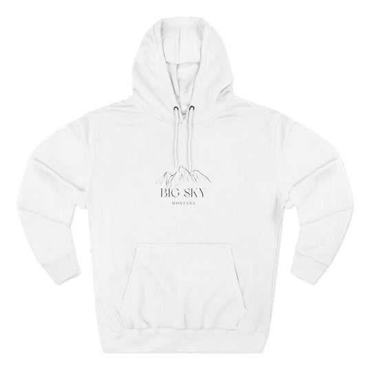 Big Sky Inspired Fleece Hoodie, Casual Wear, Relaxation, Gift for Autumn Lovers, Travel Essential