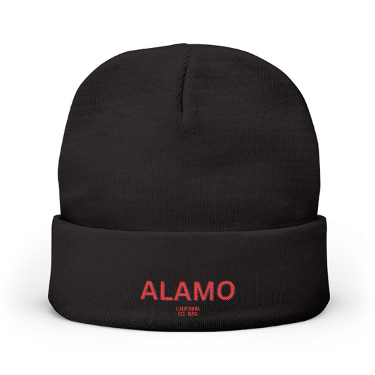 Alamo Cozy Custom Knit Beanie - Personalized Hat, Winter Accessory, Gifts for Him, Her, Stylish Warmth