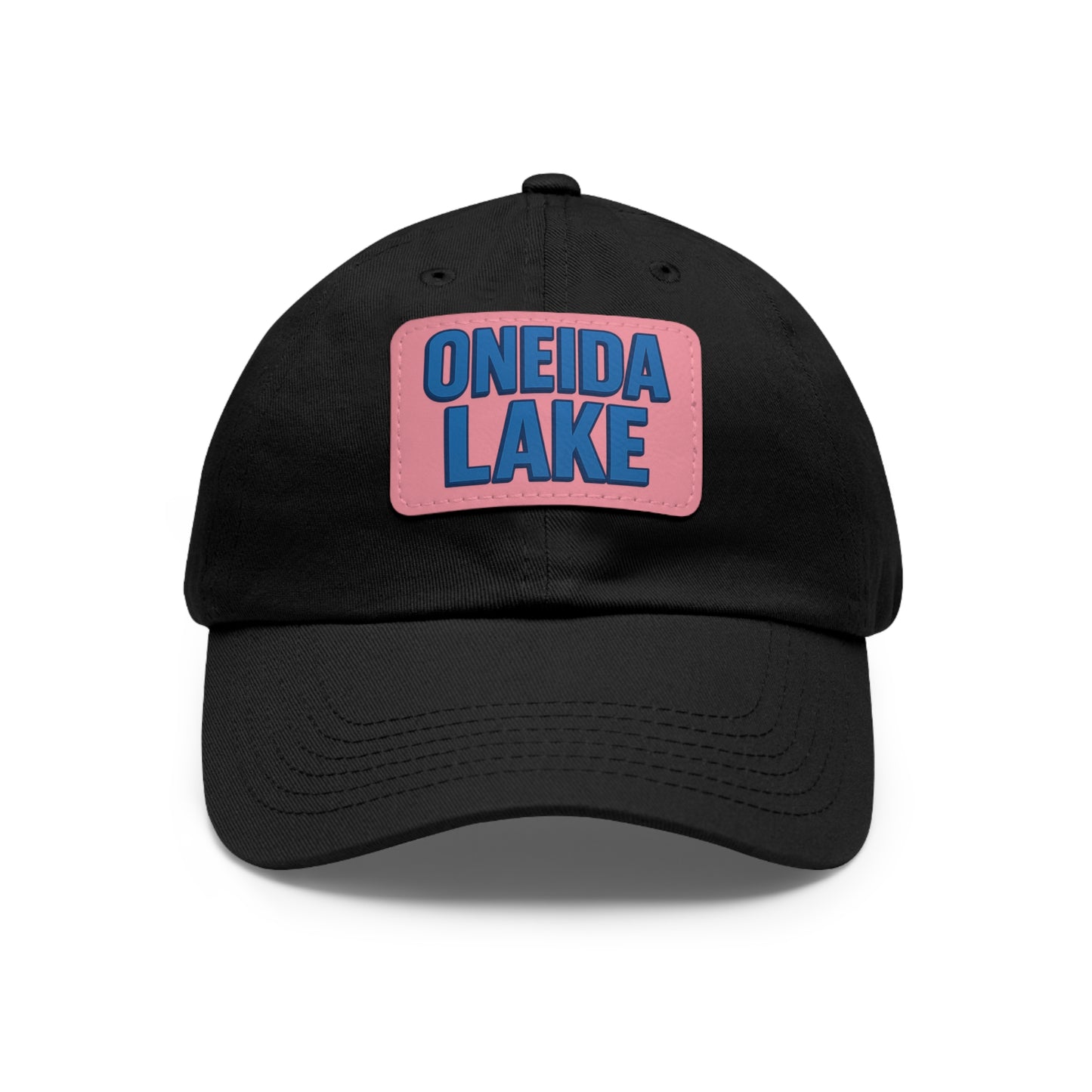 Oneida Lake Dad Hat with Leather Patch (Rectangle)