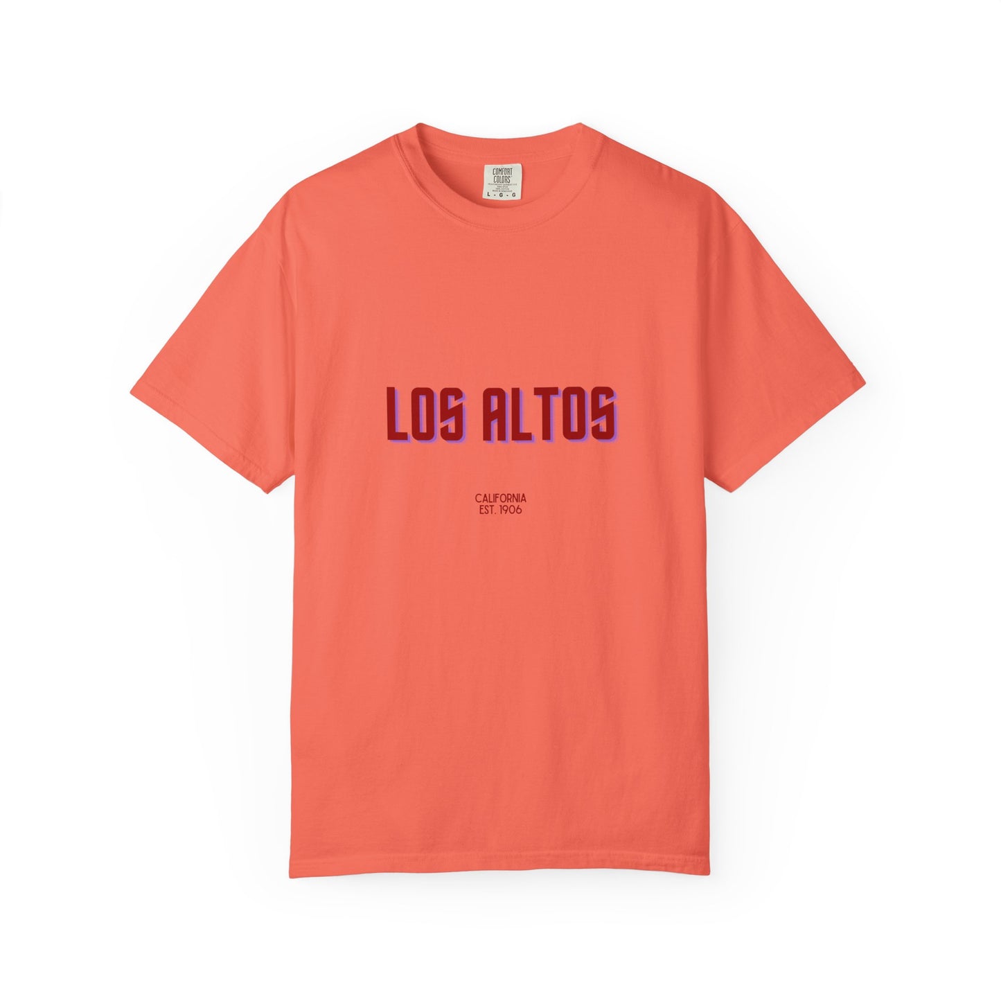 Los Altos Garment-Dyed Unisex T-Shirt, Casual Tee, Vintage Style Shirt, Everyday Wear, Birthday Gift, Unique Apparel