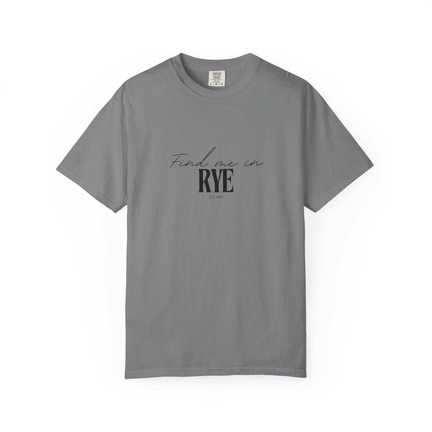 Rye Vibes Unisex Garment-Dyed T-Shirt, Casual Wear, Gifts for Locals, Trendy Summer Essential, Comfortable Everyday Tee