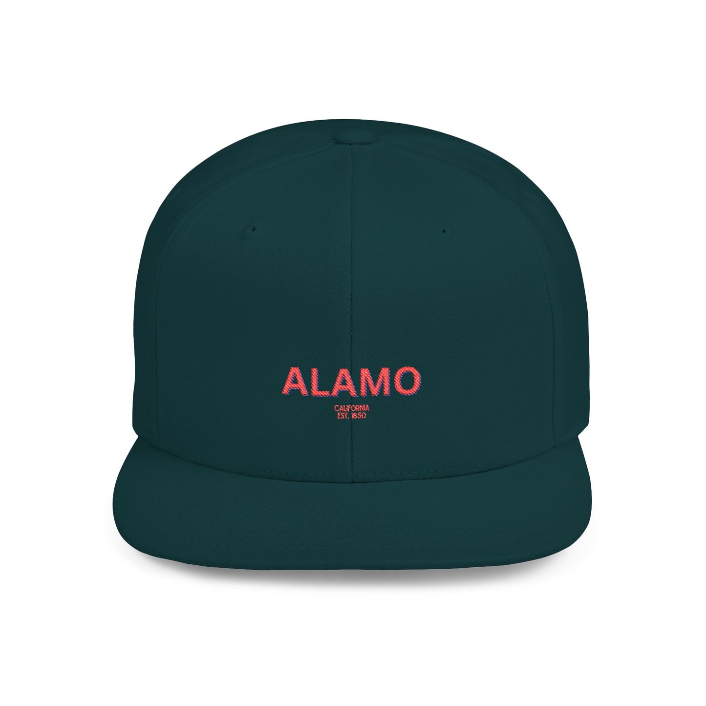 Alamo Stylish Flat Bill Snapback Hat with Design, Perfect for Casual Outings, Streetwear, Gifts, Festivals, Everyday Wear