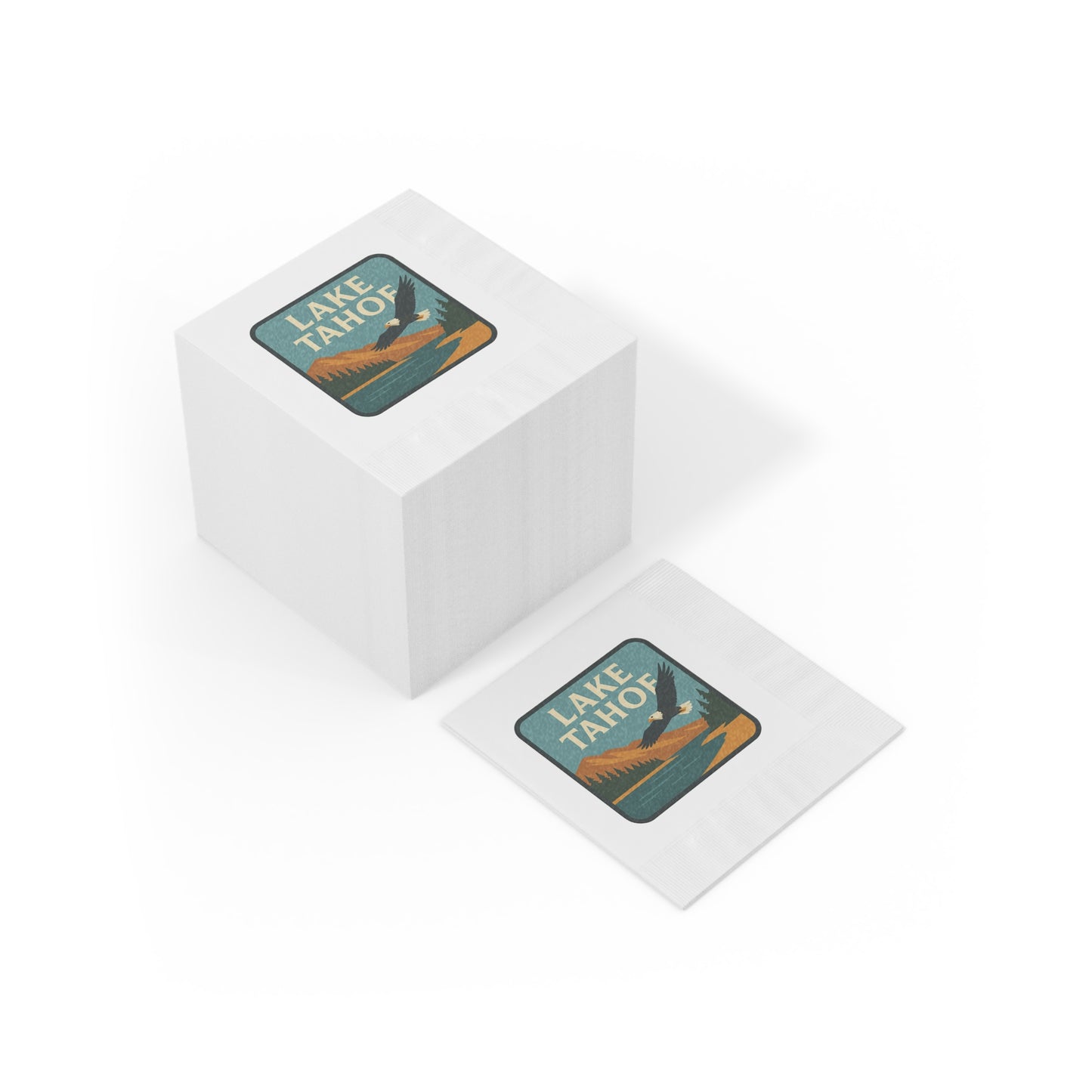 Lake Tahoe White Coined Napkins
