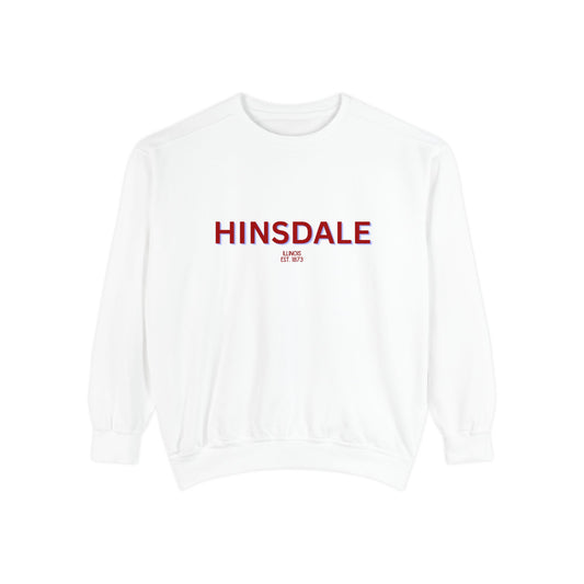 Hinsdale Unisex Garment-Dyed Sweatshirt | Cozy Fashion, Perfect for Casual Outings, Gifts, Fall & Winter Style, Everyday Comfort