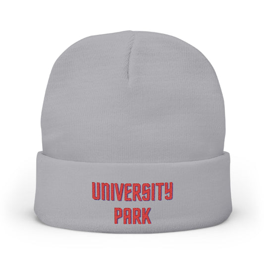 University Park Cozy Custom Knit Beanie - Personalized Hat, Winter Accessory, Gifts for Him, Her, Stylish Warmth