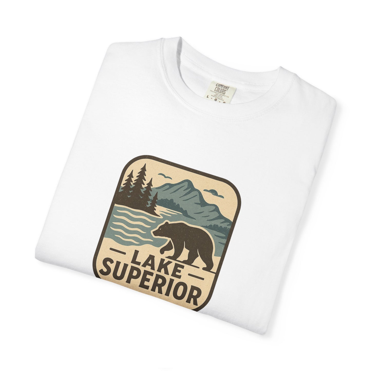 Lake Superior Unisex T-Shirt, Casual Graphic Tee, Nature Lover Gift, Outdoor Adventure Shirt, Vacation Souvenir, Summer Wear