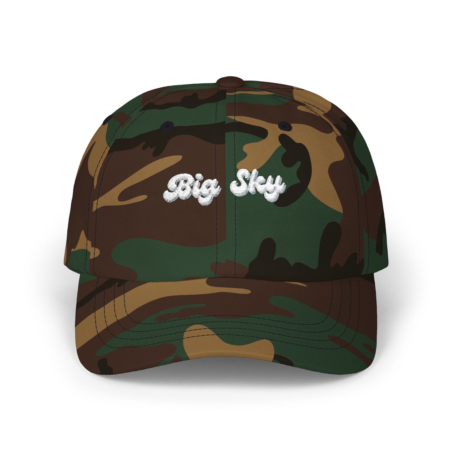 Big Sky Dad Cap, Unisex Cotton Hat, Casual Everyday Wear, Outdoor Cap