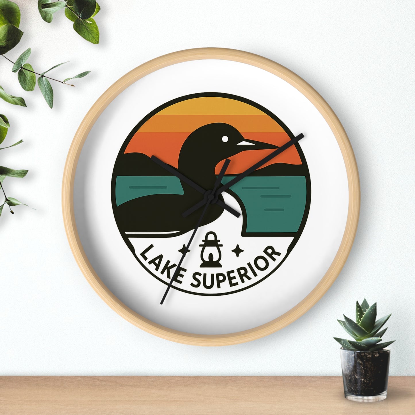 Lake Superior Wall Clock
