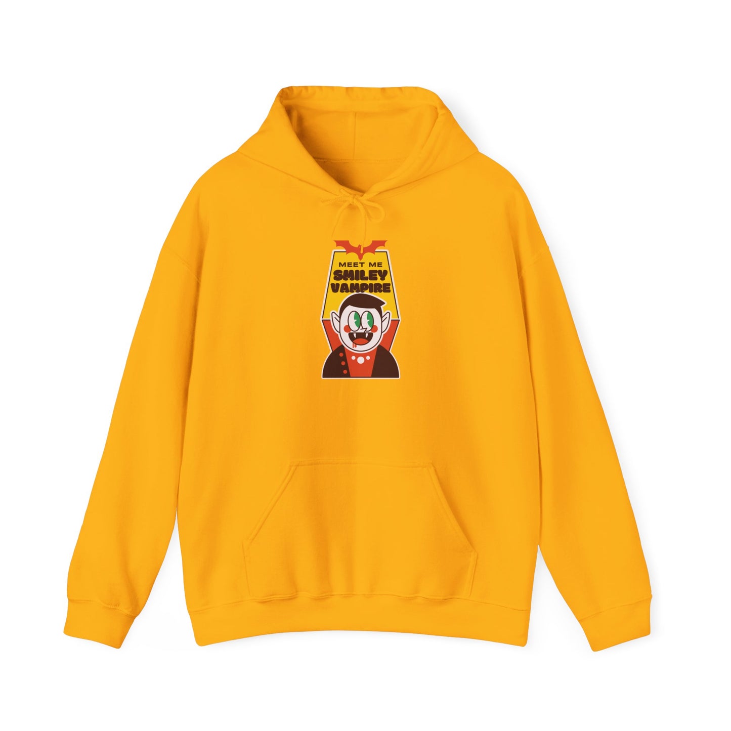 Colorful Vampire-Themed Unisex Hoodie, Perfect for Halloween, Cozy Casual Wear, Birthday Gift, Statement Piece, Fun Design
