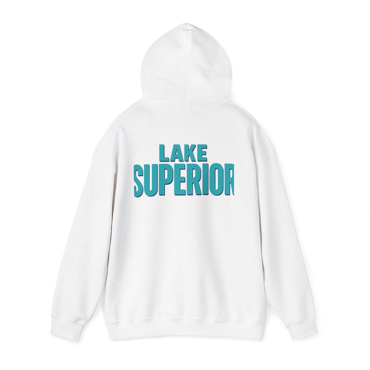 Lake Superior Hoodie, Cozy Casual Wear, Unisex Sweatshirt, Lake Lover Gift, Outdoor Adventure Apparel, Summer Retreat Fashion