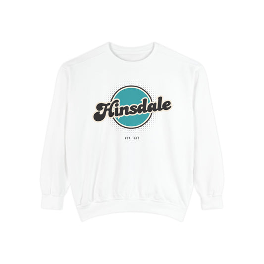 Hinsdale Vintage Sweatshirt, Cozy Unisex Pullover, Retro Style, Perfect for Casual Outfits, Gift for Him or Her